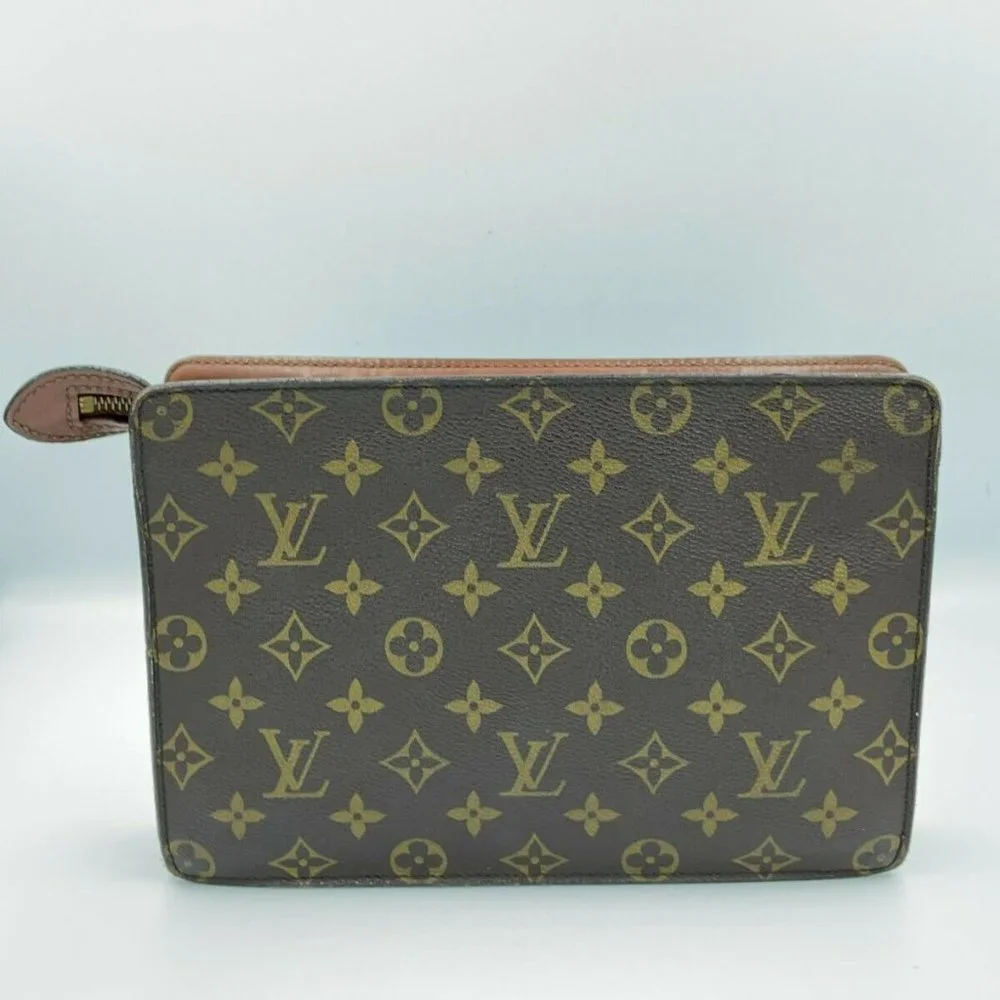 AUTHENTIC Louis Vuitton Monogram Pochette Homme Clutch Bag